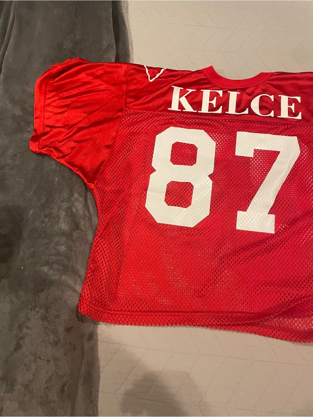Red Travis Kelce #87 Men’s Football mesh Jersey
